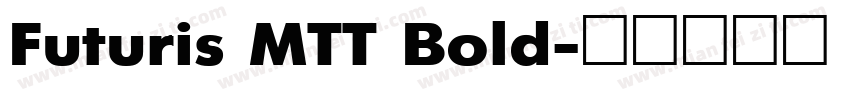 Futuris MTT Bold字体转换